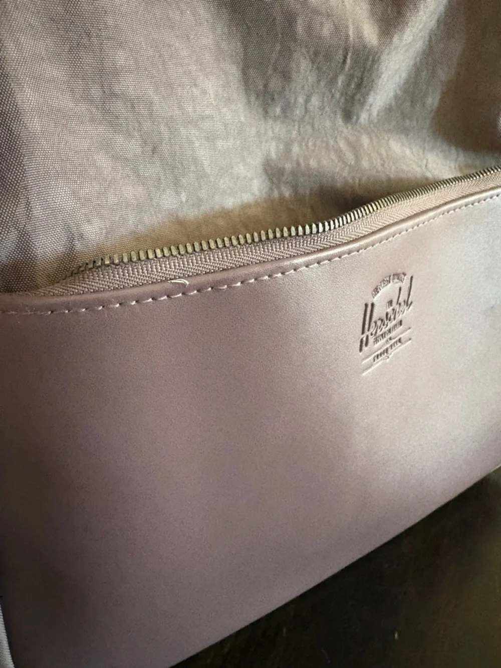 Herschel Orion Small Purple Leather Backpack